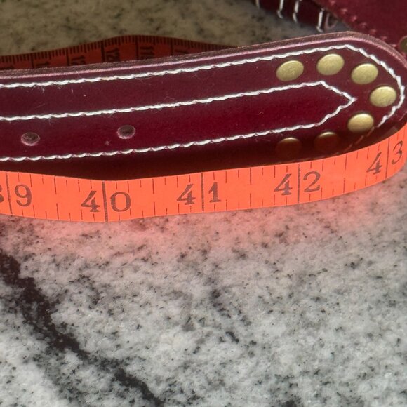 NWT faux leather woven wide belt size medium - Picture 6 of 7